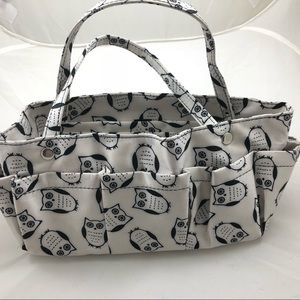 Cute Owl Print Purse Organizer